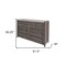 Homeroots 62" Gray Solid Wood Seven Drawer Triple Dresser 524546 - alternate 5