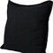 Homeroots Set of Two 20" Black Cotton Throw Pillows with Fringe, 2PK 588373 - alternate 4