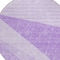 Homeroots 8' Lavender And Purple Round Geometric Washable Indoor Outdoor Area Rug 582478 - alternate 6