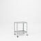 Pucel Utility Table with 3 Drawers, 3 in Casters, 20 in W x 28 in D x 31 in H, Gray TU-2028-2-C3 - alternate 1