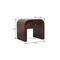 Homeroots 16" Walnut Solid Wood Round One Drawer Nightstand 722582 - alternate 4