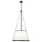 Z-Lite Madeline 6 Light Pendant, Matte Black/White, 24 In W x 44.75 In H 1954P24-MB - alternate 1