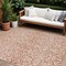 Homeroots 10' X 14' Coral And Ivory Damask Washable Indoor Outdoor Area Rug 595132 - alternate 1