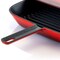 Megachef 11 Inch Square Enamel Cast Iron Grill Pan with Matching Grill Press in Red with Press MG-GS28AR - alternate 9