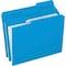 Pendaflex FOLDER, LTR, DBL, 11PT, 1/3, BLU, 100PK R15213BLU - alternate 2