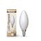Bulbrite LED Filament, 6.5 Watt Dimmable B11 Light Bulb, Milky Glass Finish, E12 Base, 2700K 750 Lumens, 4PK 862099 - alternate 9