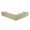 Homeroots Beige Italian Leather Power Reclining U Shaped Seven Piece Corner Sectional With Console 476590 - alternate 8