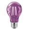 Signify Purple A19 Medium 4W Indoor/Outdoor LED Decorative Party Light Bulb 568881 - alternate 1