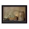 Homeroots Basket of Flowers 3 Black Framed Print Wall Art 415958 - alternate 1