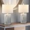 Jonathan Y Stewart 21.5" Farmhouse Wood LED Table Lamp, White, 2PK JYL1062B-SET2 - alternate 7
