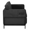 Office Star Products Arctic Loveseat, Black Faux Leather ARCT52-U65 - alternate 7
