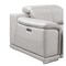 Homeroots 80in Ash Gray and Silver Leather Power Reclining Loveseat 643820 - alternate 5