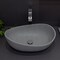 Alfi Brand 23 inch Solid Concrete Wavy Oval Above Mount Vessel Sink ABCO23O - alternate 9