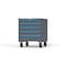 Strong Hold 5 drawer cabinet - (5x 4in) - Blue accents - Keyed Different S3036-PCDAS-0504FS - alternate 3