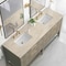 James Martin Vanities Emmeline 72" Double Vanity, Pebble Oak, w/ 3 CM Tajnar Eclos Top D100-V72-PBO-3TJR - alternate 3
