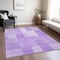 Homeroots 9' X 12' Lavender And Purple Striped Washable Indoor Outdoor Area Rug 581657 - alternate 7