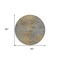Homeroots 8' Brown Gold And Taupe Round Abstract Washable Indoor Outdoor Area Rug 587202 - alternate 6