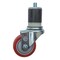 Service Caster 3'' SS Red Poly Wheel Swivel 1-7/8'' Expanding Stem Caster SCC-SSEX20S314-PPUB-RED-178 - alternate 1