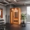 Saunaspa Indoor Cabin Sauna, Hemlock, Infrared Heating Panels, Tempered Glass Door, Chromotherapy Lighting MNSC0015 - alternate 8