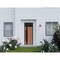 Vdomdoors Front Exterior Prehung Steel Door Ronex1033 Teak Transom Window Sidelite Entry Metal Modern Painted RONEX1033EXD-OAK-W36 X H80+16-RH-I - alternate 6