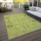 Homeroots 10' X 14' Artichoke Green And Fern Green Oriental Washable Indoor Outdoor Area Rug 582055 - alternate 9