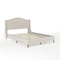 Martha Stewart Amelia Full Upholstered Platform Bed w/Curved Headboard and Cushioned Siderails, Wood Slat, Beige TW-3WDB02B-F-BG-MS - alternate 9