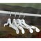 Nahanco 12in White Hi-Impact Plastic Super Heavy weight Children's Shirt Hanger, 100PK 1412 - alternate 5