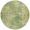 Homeroots 8' Sage And Beige Round Abstract Washable Indoor Outdoor Area Rug 630701 - alternate 6