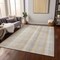 Homeroots 3' X 5' Ivory Beige And Tan Plaid Washable Indoor Outdoor Area Rug 613969 - alternate 6