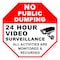 Sign Solutions Usa No Public Dumping, 24 in W x Octagon, Aluminum Sign DCS10DWT2424CUS00099 - alternate 1