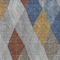 Homeroots 3' X 5' Gray Gold And Blue Argyle Washable Indoor Outdoor Area Rug 613693 - alternate 8
