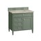 James Martin Vanities Brittany 36" Single Vanity, Smokey Celadon, w/ 3 CM Tajnar Eclos Top 650-V36-SC-3TJR - alternate 6