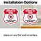 Signmission Beware Of Ticks Shield Sign Ticks May Be, 4 inch X 4 inch, Vinyl Decal, 2PK SHI-D-2PACK-4-362 - alternate 5