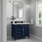 James Martin Vanities Brittany 36" Single Vanity, Victory Blue, w/ 3 CM Siberian Silestone Top 650-V36-VBL-3SFR - alternate 4