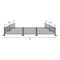 Factory 2U Commercial Patio Gray Aluminum Bar Restaurant Fence Kit, 40ft L, 34in H, Flexible Layout, Powdercoat w/ UV Topcoat 805678 - alternate 6
