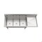Koolmore 81 in. Three Compartment Sink Bowl Size 18x24x14 Stainless-Steel 18 Gauge with Right Drainboard KM-SC182414-24R3 - alternate 8