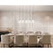 Z-Lite Aimie 5-Light Linear Chandelier, 7 in W, Brushed Nickel 828P7-5L-BN - alternate 6