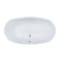 Kingston Brass 55" Acrylic Oval Double Ended Freestanding Tub with Drain, Glossy White VTOV553023U - alternate 4