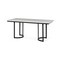 Homeroots 71" White And Black Dining Table 397604 - alternate 6