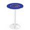 Holland Bar Stool Co 42" Chrome Boise State Pub Table, 36" dia. Top L214C4236BoiseS - alternate 1