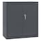 Sandusky Lee Shelving Storage Cabinet, 36 in H, 36 in W, 18 in D, Swing, Keyed, Charcoal, 3 Shelves CA21361836-02 - alternate 5
