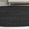 Jonathan Y Zara Braided Coastal Cottage Round Jute Black 4 ft Round Area Rug RNF116F-4R - alternate 5