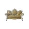 Homeroots 70in Golden Yellow And Pearl Faux Leather Loveseat and Toss Pillows 515711 - alternate 1