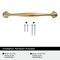 Amerock Fairfield 5-1/16 inch (128mm) Center-to-Center Champagne Bronze Cabinet Pull, 25PK 25VMP37221CZ - alternate 4