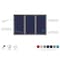 Ghent Ovation 3 Door Enclosed Fabric Bulletin Board, Gray Frame, 4'H x 6'W, Blue OVG5-F93 - alternate 3