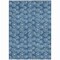 Homeroots 5' X 8' Navy Blue And Ivory Geometric Washable Indoor Outdoor Area Rug 583337 - alternate 7