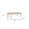 Homeroots 84" White Solid Wood Dining Table 521839 - alternate 6