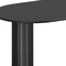 Homeroots 67" Black Solid Wood Double Pedestal Base Oval Dining Table 721143 - alternate 5