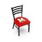 Holland Bar Stool Co BlackLogo Chair, VinylSeat L00418Mrylnd - alternate 1