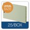 Pendaflex Colored Pressboard End Tab Fastener Folder, Straight Tab, Exp 2", 2 Fasteners, Legal, Lt Green, 25PK 47715GW - alternate 5